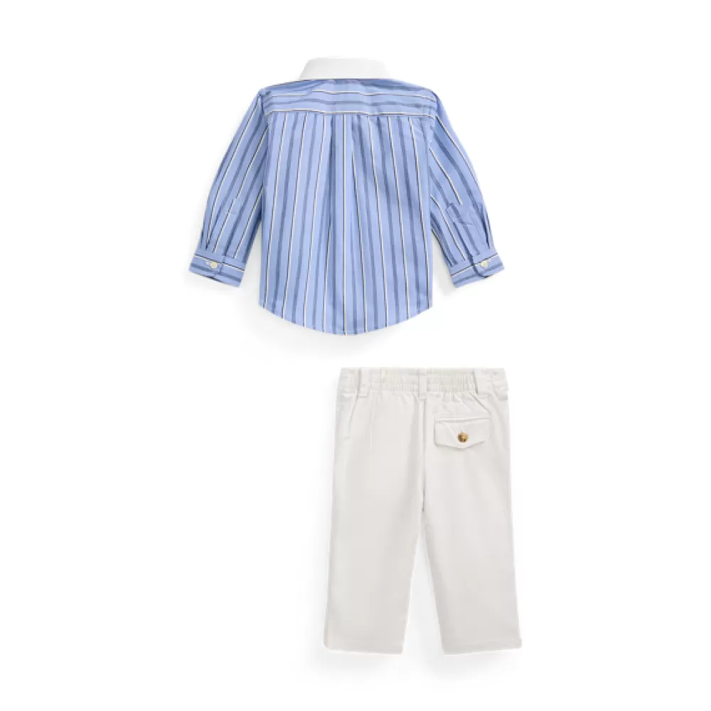 Outfits Und Geschenksets>Ralph Lauren Outfits Und Geschenksets Baumwollhemd und abriebfeste Hose für Baby | ® DE