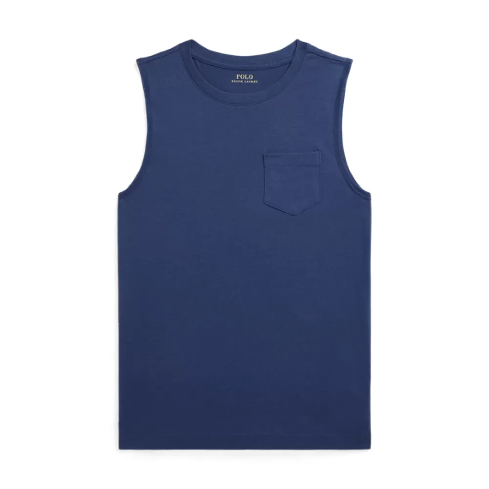 Jungen 6-14 Jahre | T-Shirts>Ralph Lauren Jungen 6-14 Jahre | T-Shirts Baumwolljersey-Tanktop mit Tasche für Children | ® DE