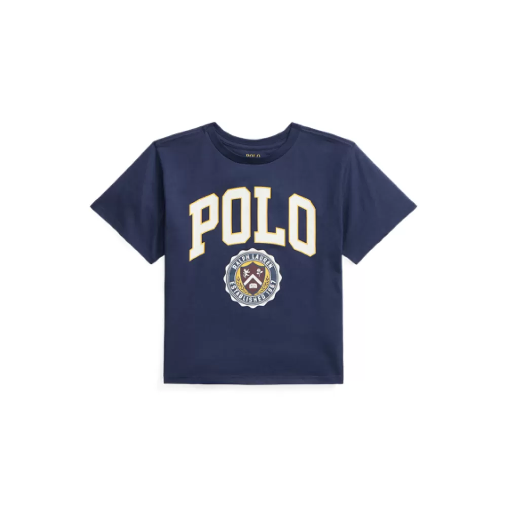 Sportbekleidung>Ralph Lauren Sportbekleidung Baumwolljersey-T-Shirt mit Logowappen für Children | ® DE