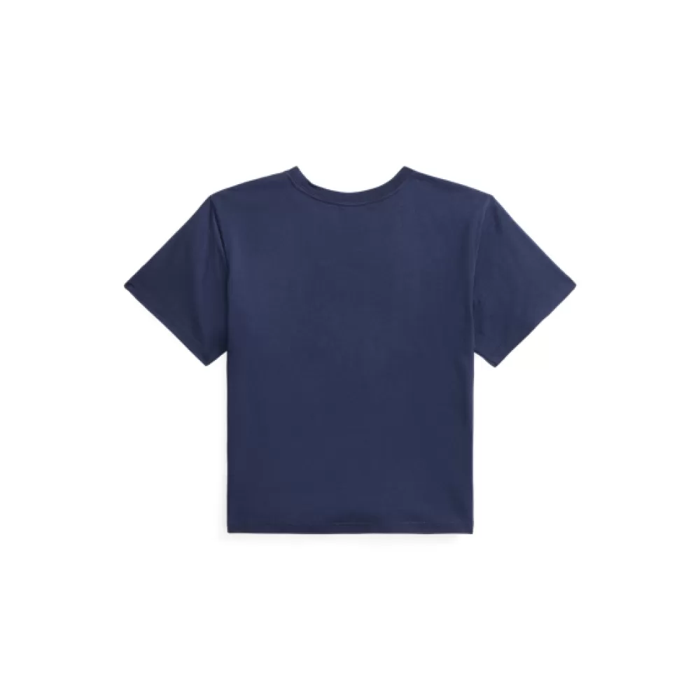 Sportbekleidung>Ralph Lauren Sportbekleidung Baumwolljersey-T-Shirt mit Logowappen für Children | ® DE