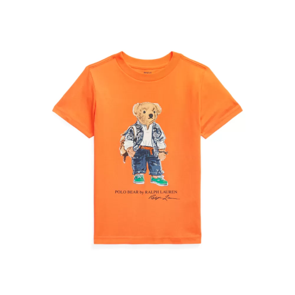 Jungen | T-Shirts>Ralph Lauren Jungen | T-Shirts Baumwolljersey-T-Shirt mit Polo Bear für Children | ® DE