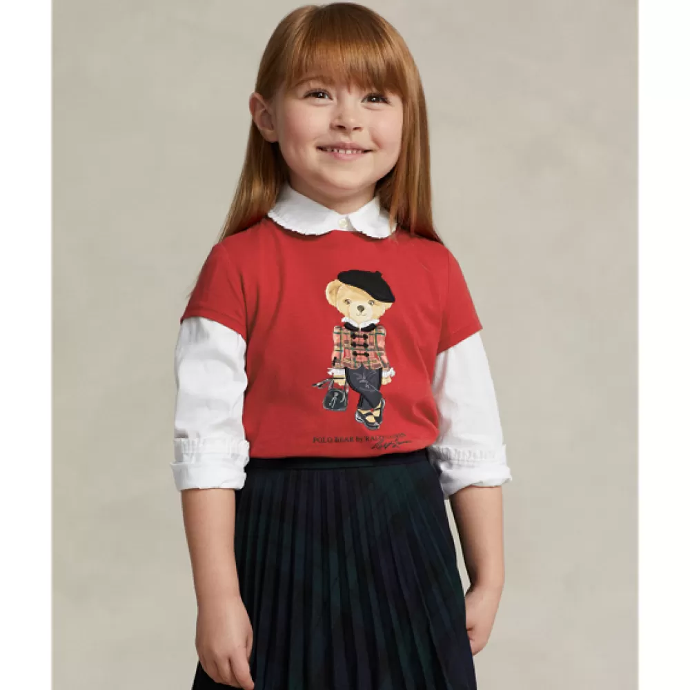 Mädchen | Mädchen 1½-6½ Jahre>Ralph Lauren Mädchen | Mädchen 1½-6½ Jahre Baumwolljersey-T-Shirt mit Polo Bear für Children | ® DE