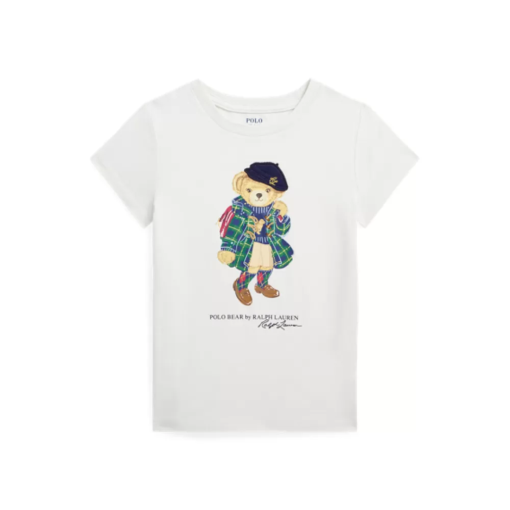 Mädchen | Sportbekleidung | Mädchen 1½-6½ Jahre>Ralph Lauren Mädchen | Sportbekleidung | Mädchen 1½-6½ Jahre Baumwolljersey-T-Shirt mit Polo Bear für Children | ® DE