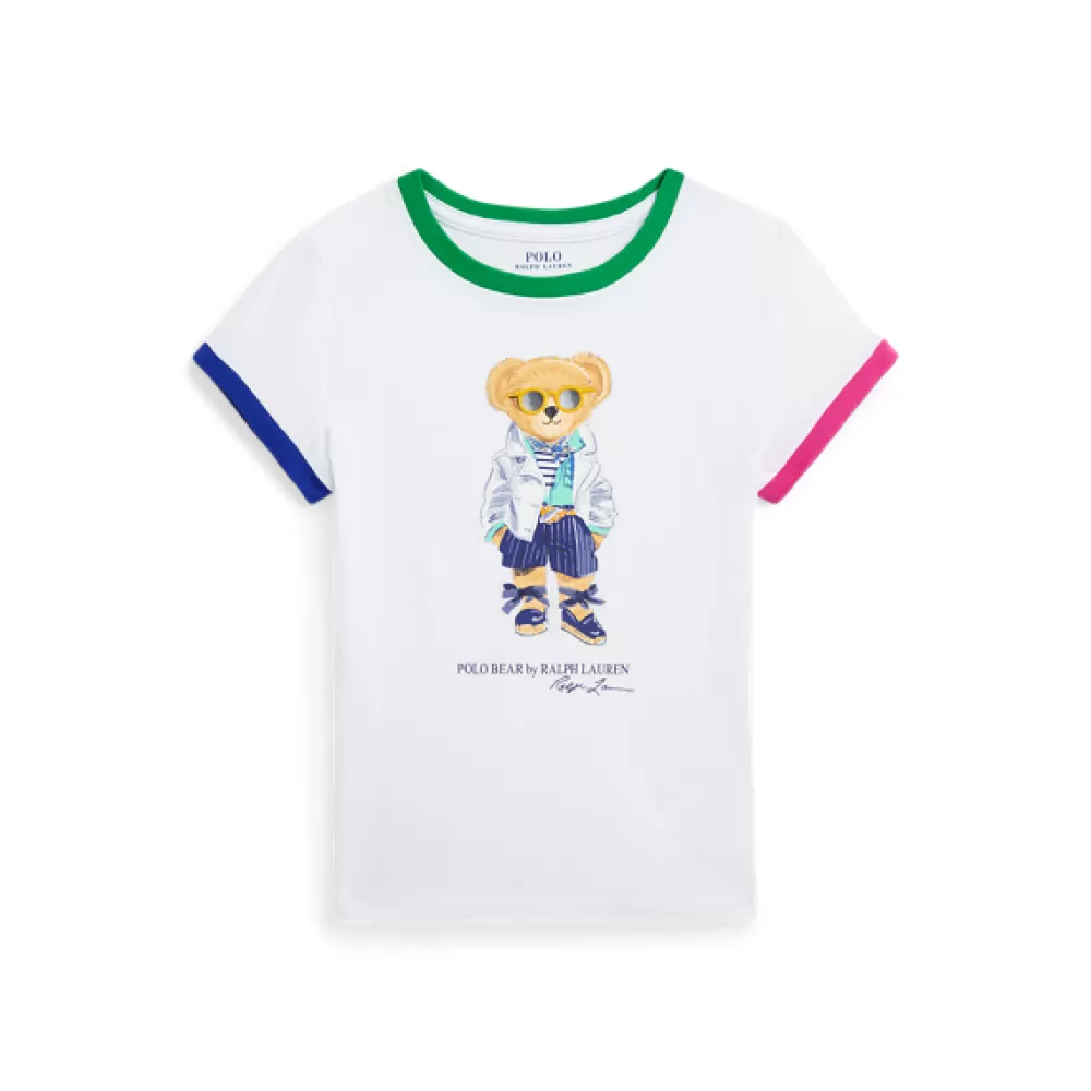 Mädchen | T-Shirts Und Sweatshirts>Ralph Lauren Mädchen | T-Shirts Und Sweatshirts Baumwolljersey-T-Shirt mit Polo Bear für Children | ® DE