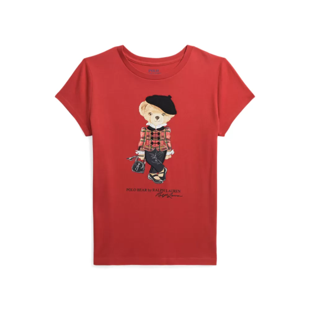 Mädchen>Ralph Lauren Mädchen Baumwolljersey-T-Shirt mit Polo Bear für Children | ® DE