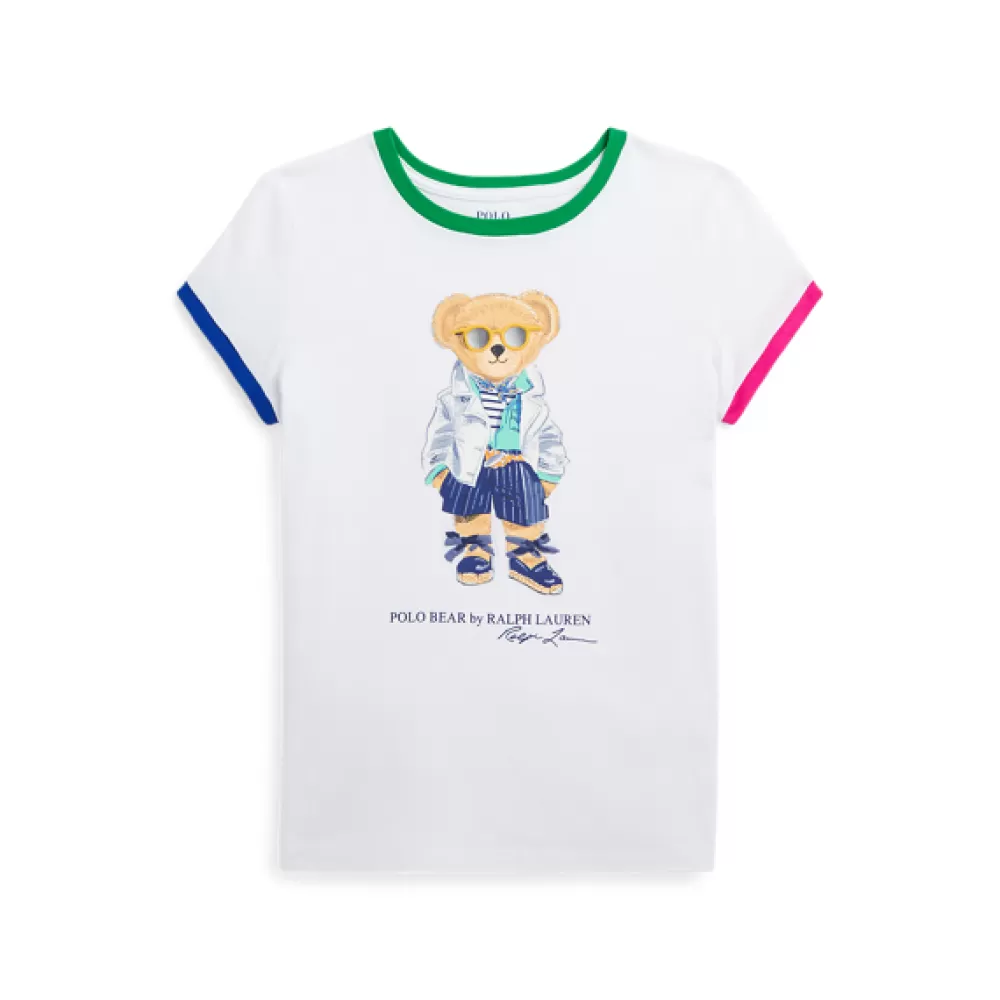 Mädchen | T-Shirts Und Sweatshirts>Ralph Lauren Mädchen | T-Shirts Und Sweatshirts Baumwolljersey-T-Shirt mit Polo Bear für Children | ® DE