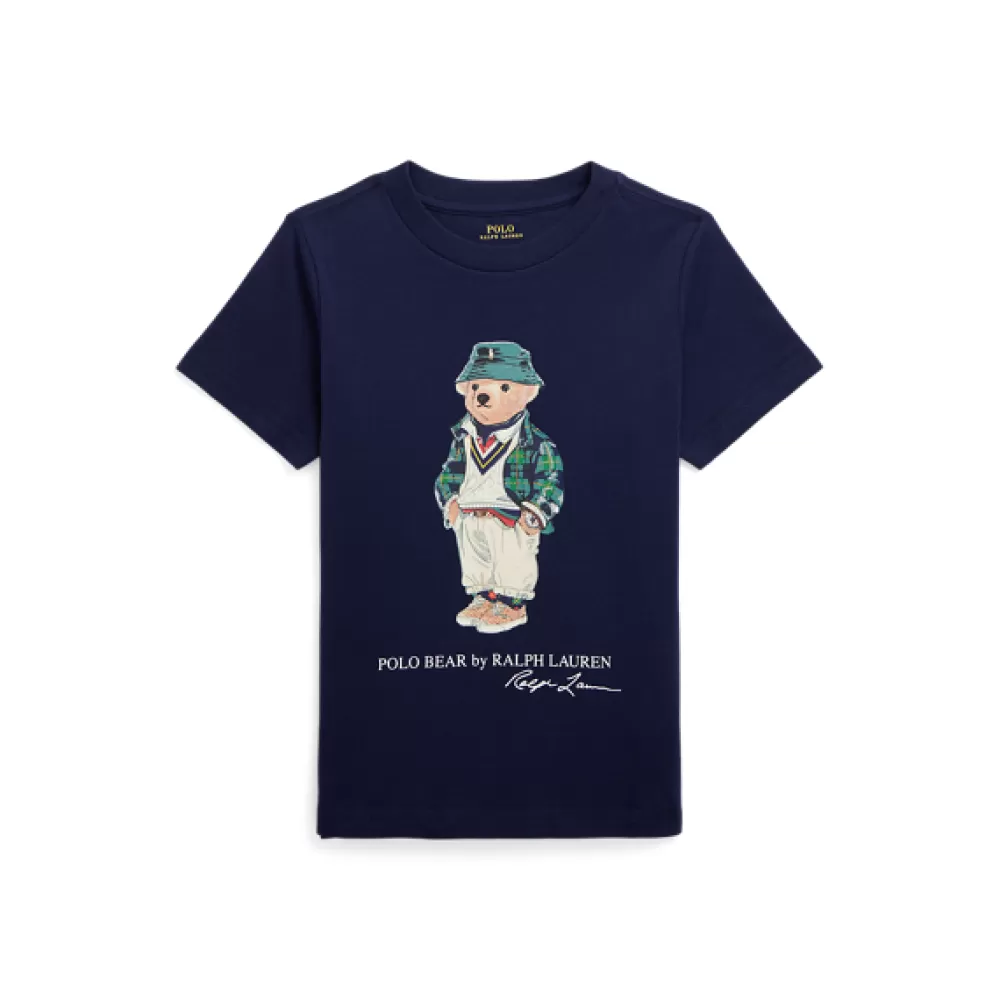 Jungen | T-Shirts>Ralph Lauren Jungen | T-Shirts Baumwolljersey-T-Shirt mit Polo Bear für Children | ® DE