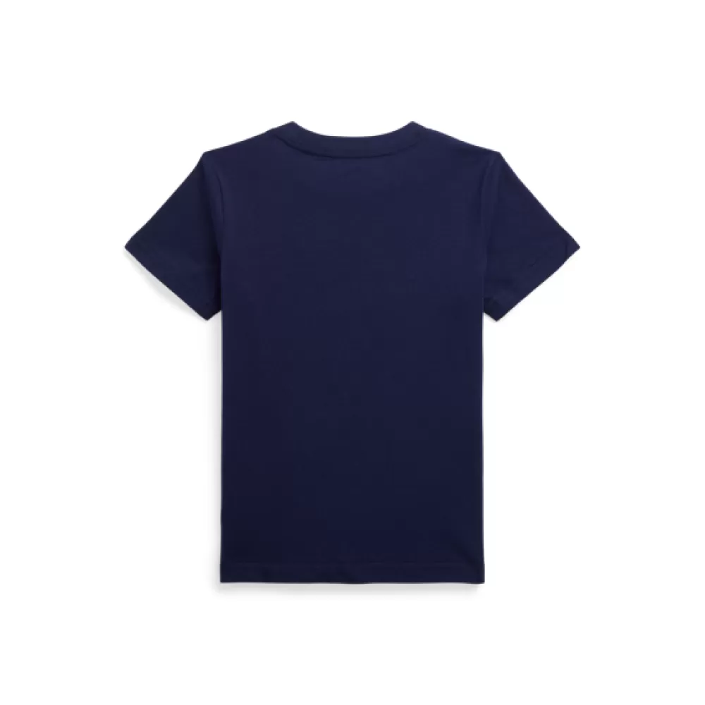 Jungen | T-Shirts>Ralph Lauren Jungen | T-Shirts Baumwolljersey-T-Shirt mit Polo Bear für Children | ® DE