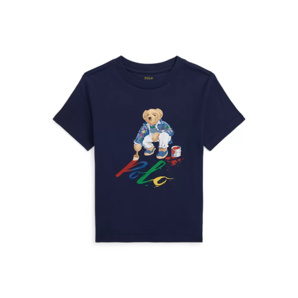 Jungen | T-Shirts>Ralph Lauren Jungen | T-Shirts Baumwolljersey-T-Shirt mit Polo Bear für Children | ® DE