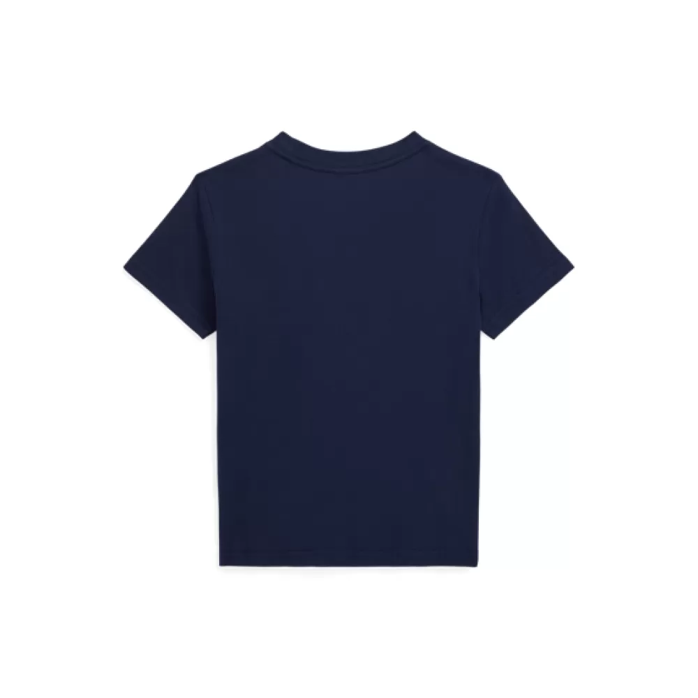 Jungen | T-Shirts>Ralph Lauren Jungen | T-Shirts Baumwolljersey-T-Shirt mit Polo Bear für Children | ® DE