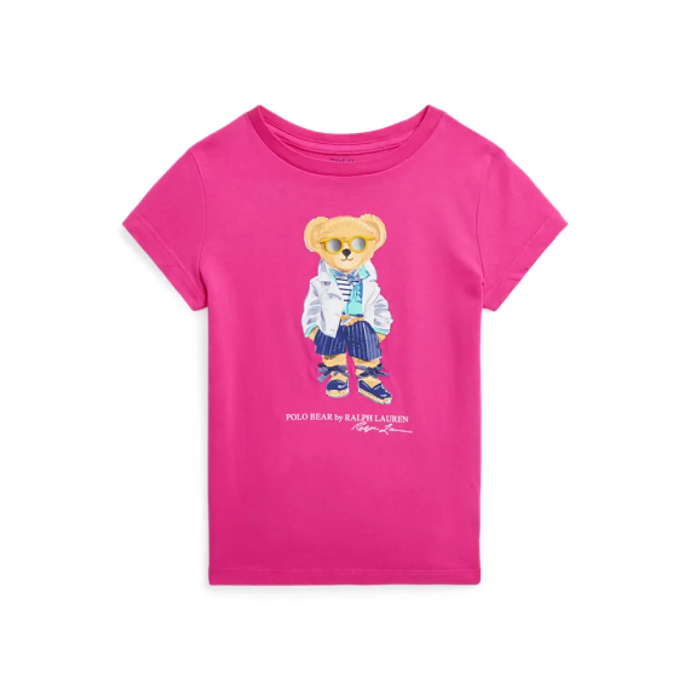 Mädchen | T-Shirts Und Sweatshirts>Ralph Lauren Mädchen | T-Shirts Und Sweatshirts Baumwolljersey-T-Shirt mit Polo Bear für Children | ® DE