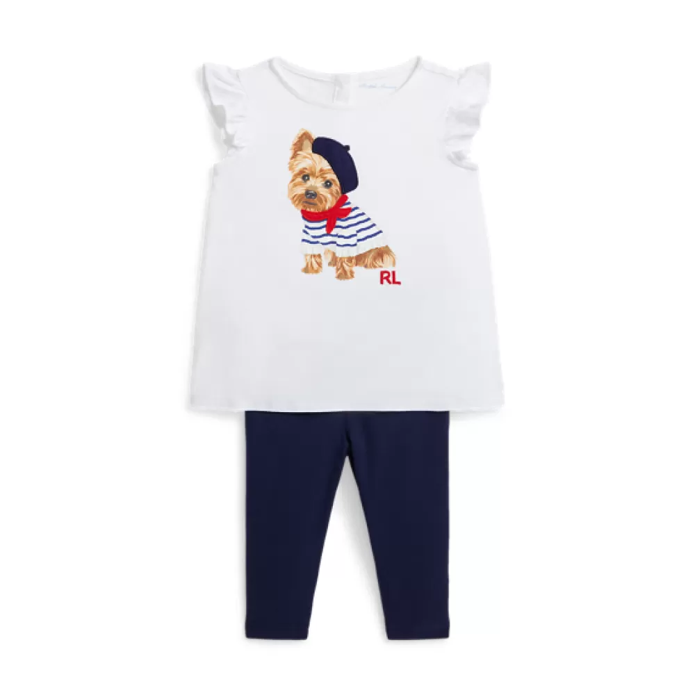 Outfits Und Geschenksets>Ralph Lauren Outfits Und Geschenksets Baumwolljersey-T-Shirt und Leggings für Baby | ® DE