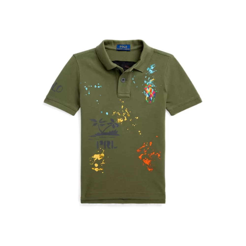 Poloshirts | Jungen 1½-6 Jahre>Ralph Lauren Poloshirts | Jungen 1½-6 Jahre Baumwollpiqué-Poloshirt Peace Love Polo für Children | ® DE