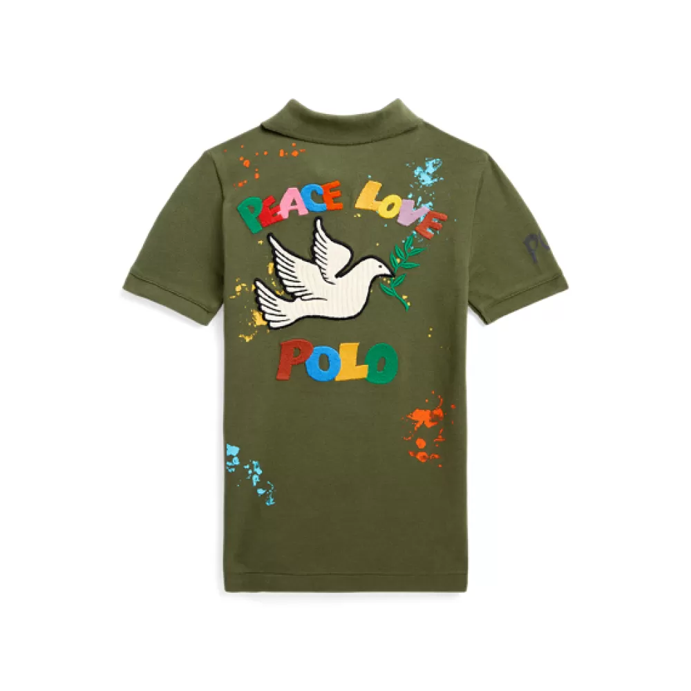 Poloshirts | Jungen 1½-6 Jahre>Ralph Lauren Poloshirts | Jungen 1½-6 Jahre Baumwollpiqué-Poloshirt Peace Love Polo für Children | ® DE