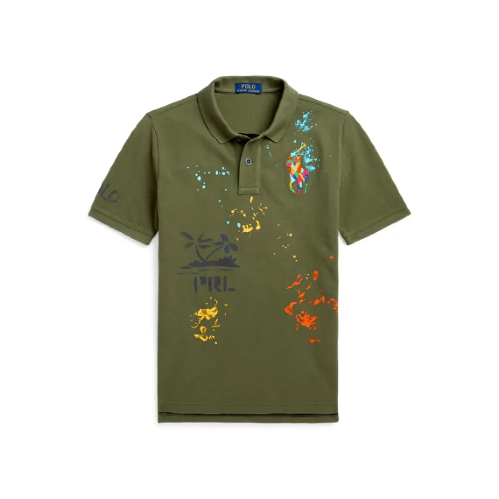 Poloshirts>Ralph Lauren Poloshirts Baumwollpiqué-Poloshirt Peace Love Polo für Children | ® DE