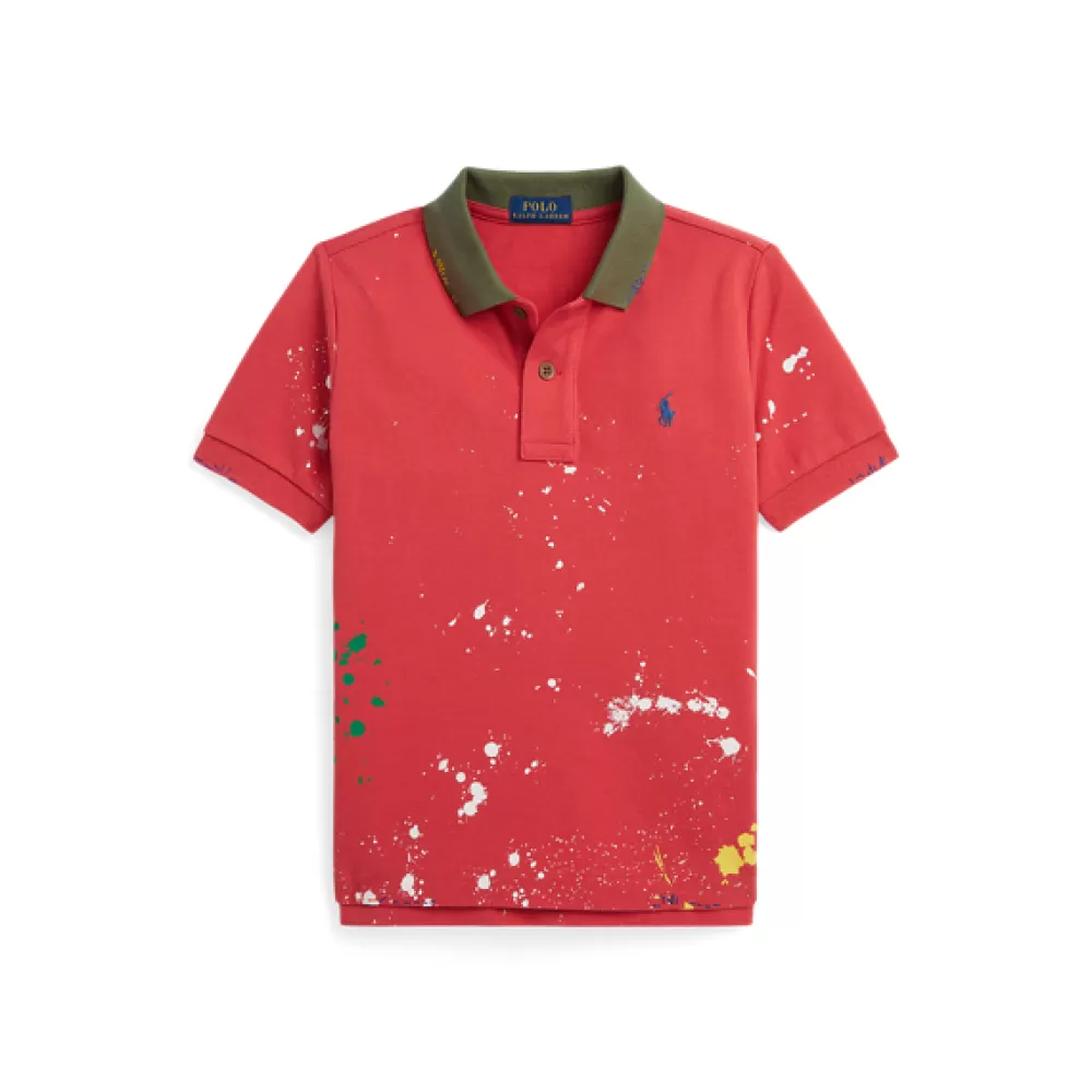 Poloshirts | Jungen 1½-6 Jahre>Ralph Lauren Poloshirts | Jungen 1½-6 Jahre Baumwoll-Poloshirt mit Farbspritzern für Children | ® DE