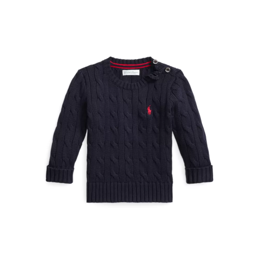 Pullover & Strickjacken>Ralph Lauren Pullover & Strickjacken Baumwollpullover mit Zopfmuster für Baby | ® DE