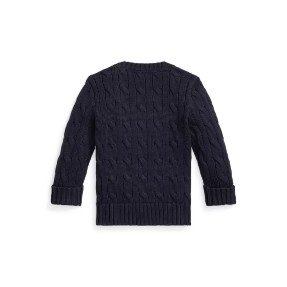 Pullover & Strickjacken>Ralph Lauren Pullover & Strickjacken Baumwollpullover mit Zopfmuster für Baby | ® DE