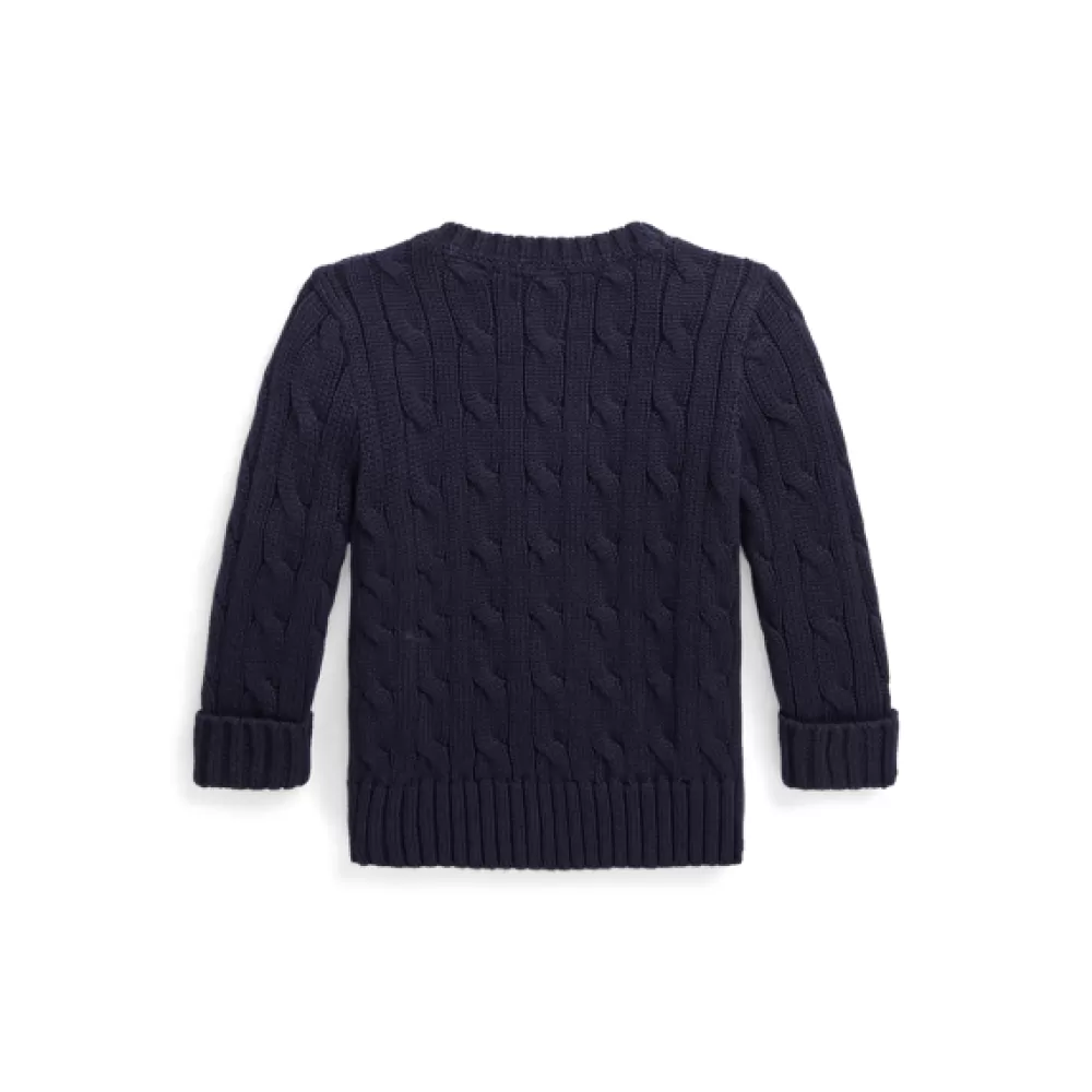 Pullover & Strickjacken>Ralph Lauren Pullover & Strickjacken Baumwollpullover mit Zopfmuster für Baby | ® DE