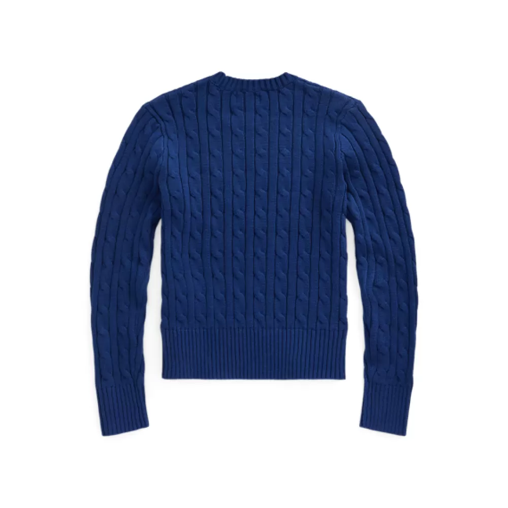 Pullover Und Strickjacken | Mädchen 7-14 Jahre>Ralph Lauren Pullover Und Strickjacken | Mädchen 7-14 Jahre Baumwollpullover mit Zopfmuster für Children | ® DE