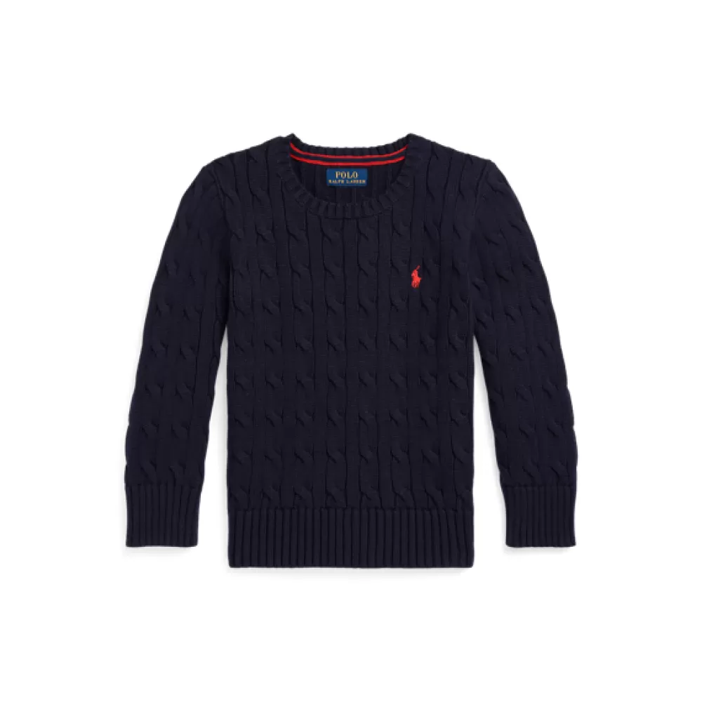 Pullover Und Strickjacken>Ralph Lauren Pullover Und Strickjacken Baumwollpullover mit Zopfmuster für Children | ® DE