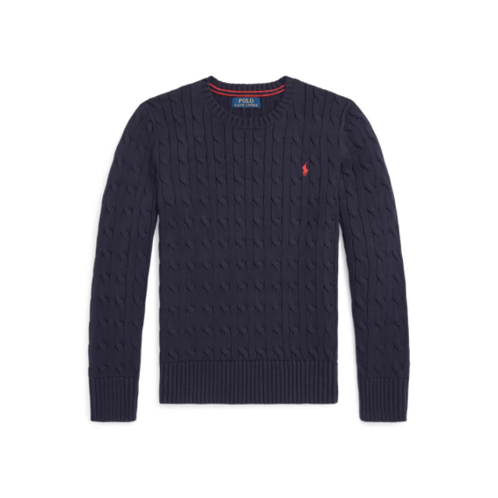 Pullover Und Strickjacken>Ralph Lauren Pullover Und Strickjacken Baumwollpullover mit Zopfmuster für Children | ® DE