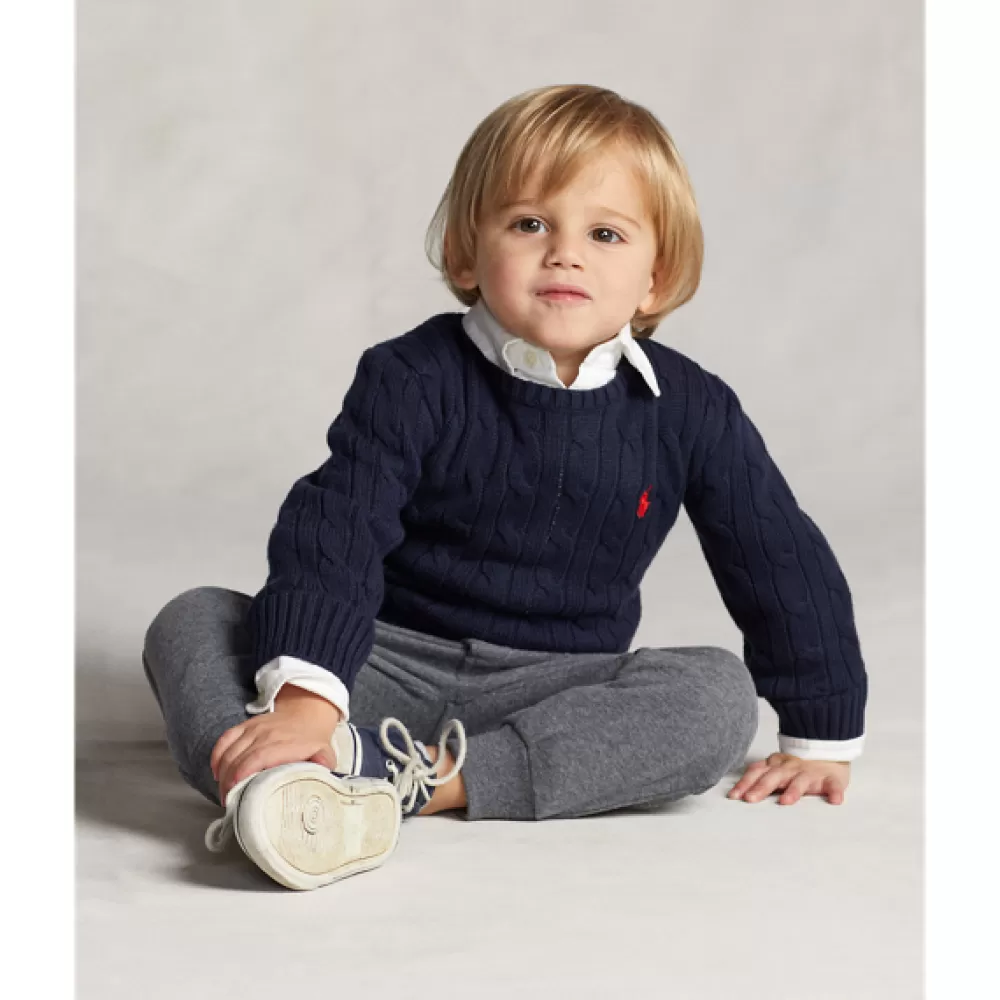 Pullover Und Strickjacken | Jungen 1½-6 Jahre>Ralph Lauren Pullover Und Strickjacken | Jungen 1½-6 Jahre Baumwollpullover mit Zopfmuster für Children | ® DE