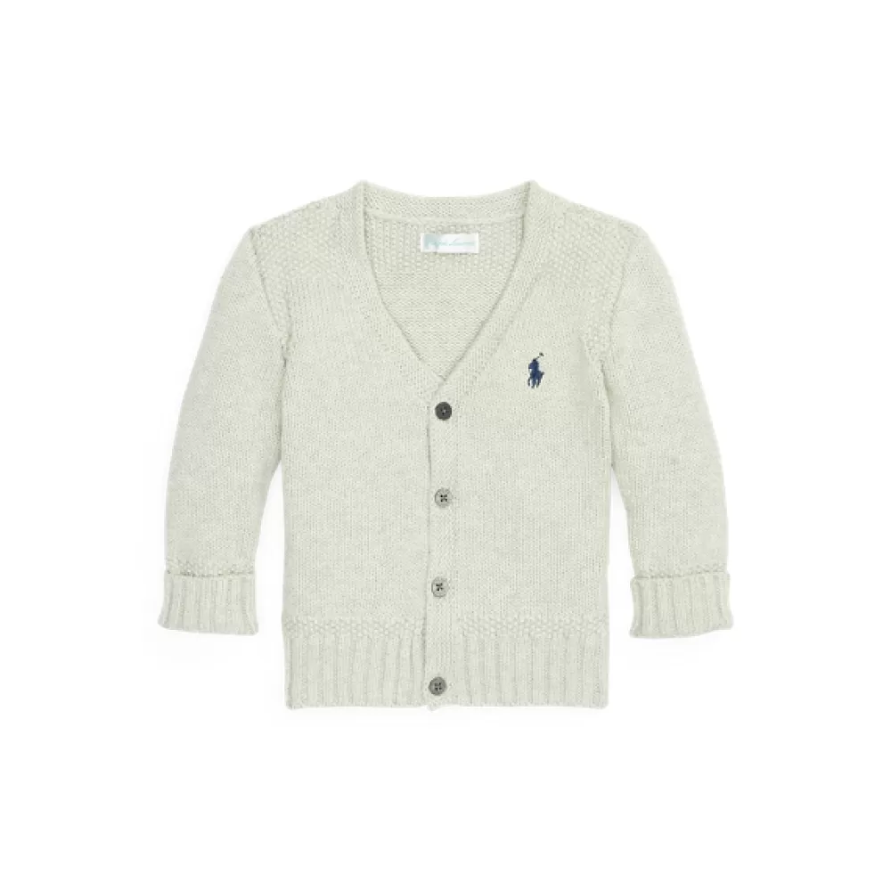 Pullover & Strickjacken>Ralph Lauren Pullover & Strickjacken Baumwollstrickjacke mit V-Ausschnitt für Baby | ® DE