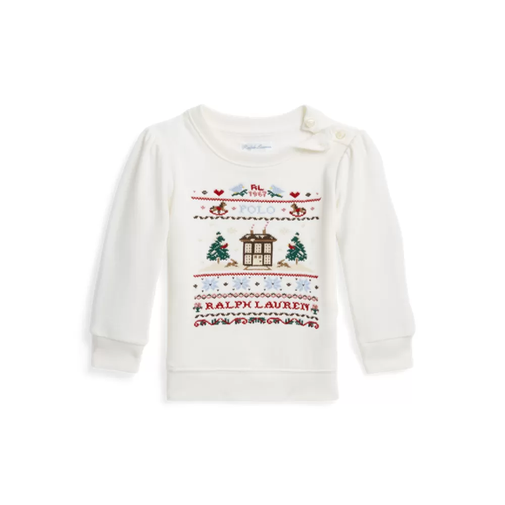 Oberteile | Grundausstattung Für Neugeborene>Ralph Lauren Oberteile | Grundausstattung Für Neugeborene Besticktes Fleece-Sweatshirt für Baby | ® DE