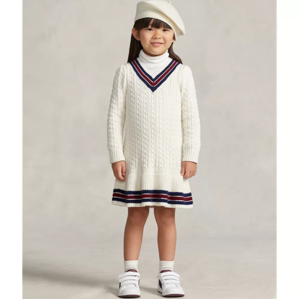 Mädchen 1½-6½ Jahre>Ralph Lauren Mädchen 1½-6½ Jahre Cricket-Pulloverkleid mit Baumwolle für Children | ® DE