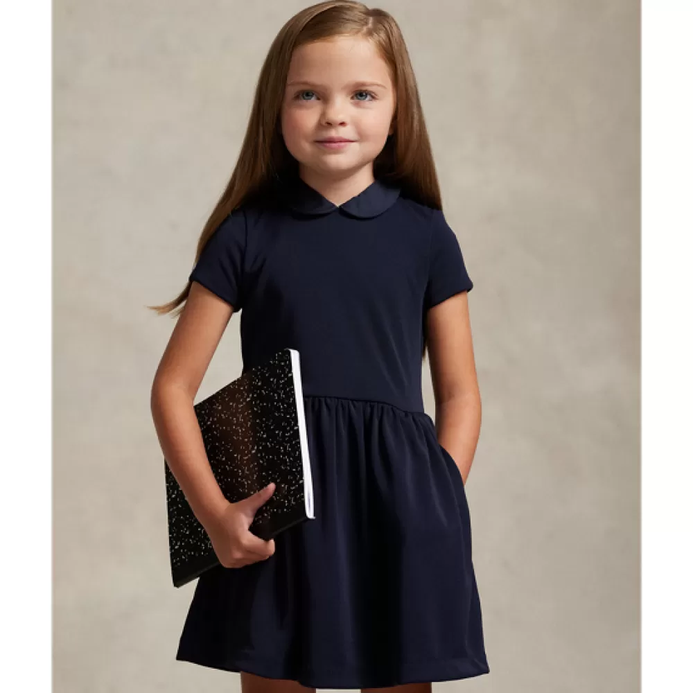 Mädchen 1½-6½ Jahre>Ralph Lauren Mädchen 1½-6½ Jahre Crêpekleid mit Kragen für Children | ® DE