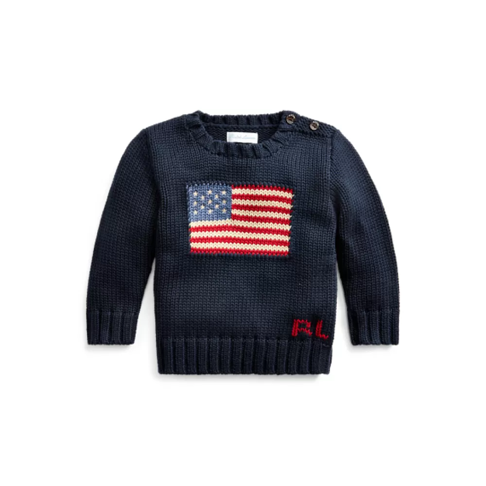 Pullover & Strickjacken>Ralph Lauren Pullover & Strickjacken Der klassische Flaggenpullover für Baby | ® DE