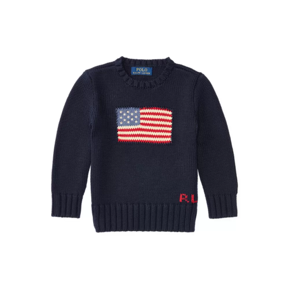 Pullover Und Strickjacken | Jungen 1½-6 Jahre>Ralph Lauren Pullover Und Strickjacken | Jungen 1½-6 Jahre Der klassische Flaggenpullover für Children | ® DE