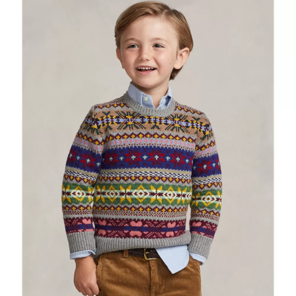 Pullover Und Strickjacken>Ralph Lauren Pullover Und Strickjacken Fair-Isle-Pullover aus Wollmischung für Children | ® DE