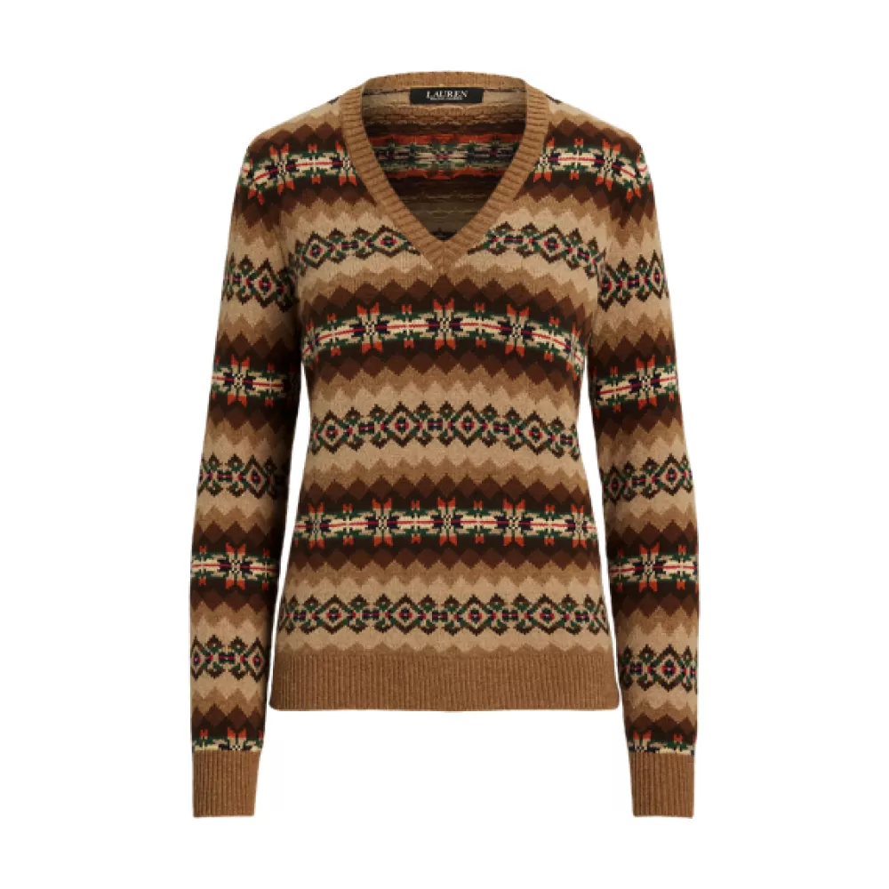 Alles Zeigen>Ralph Lauren Alles Zeigen Fair-Isle-Pullover mit V-Ausschnitt für Women | ® DE