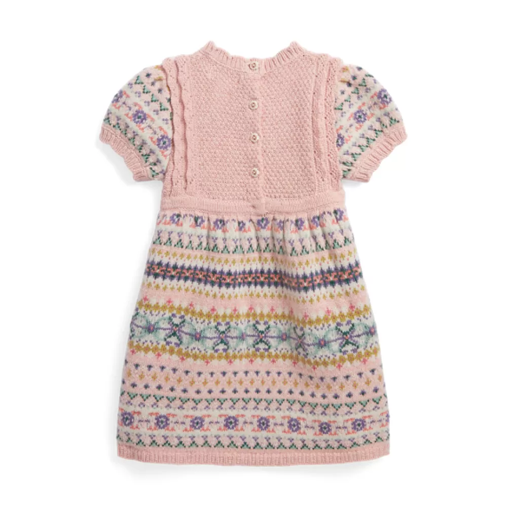 Kleider Und Bodys>Ralph Lauren Kleider Und Bodys Fair-Isle-Pulloverkleid mit Wolle für Baby | ® DE