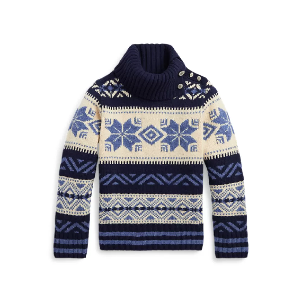 Pullover Und Strickjacken>Ralph Lauren Pullover Und Strickjacken Fair-Isle-Rollkragenpullover mit Wolle für Children | ® DE