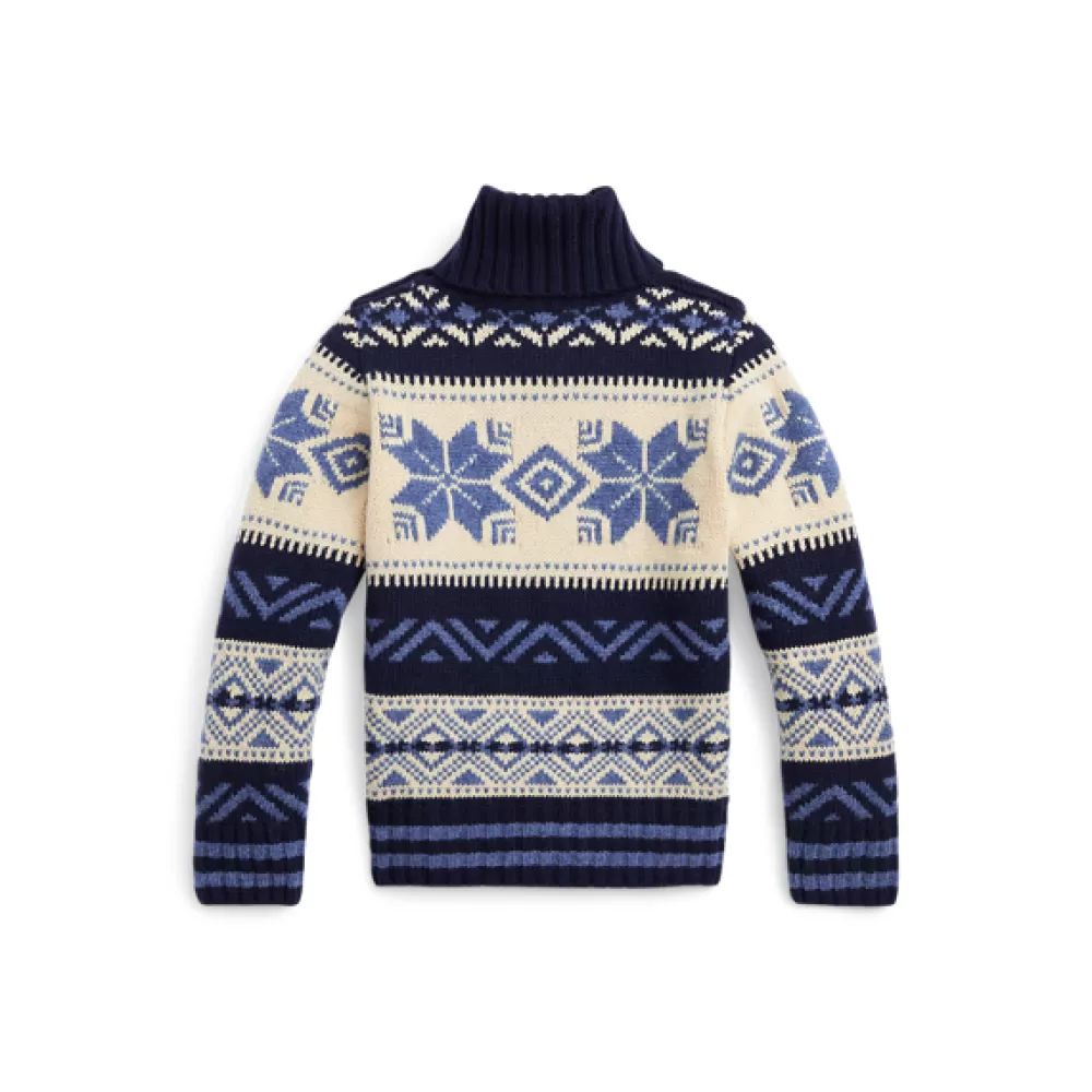 Pullover Und Strickjacken>Ralph Lauren Pullover Und Strickjacken Fair-Isle-Rollkragenpullover mit Wolle für Children | ® DE