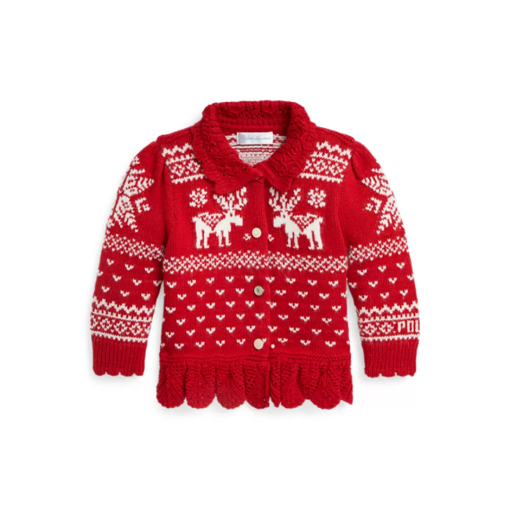 Pullover & Strickjacken>Ralph Lauren Pullover & Strickjacken Fair-Isle-Strickjacke mit Schößchen für Baby | ® DE