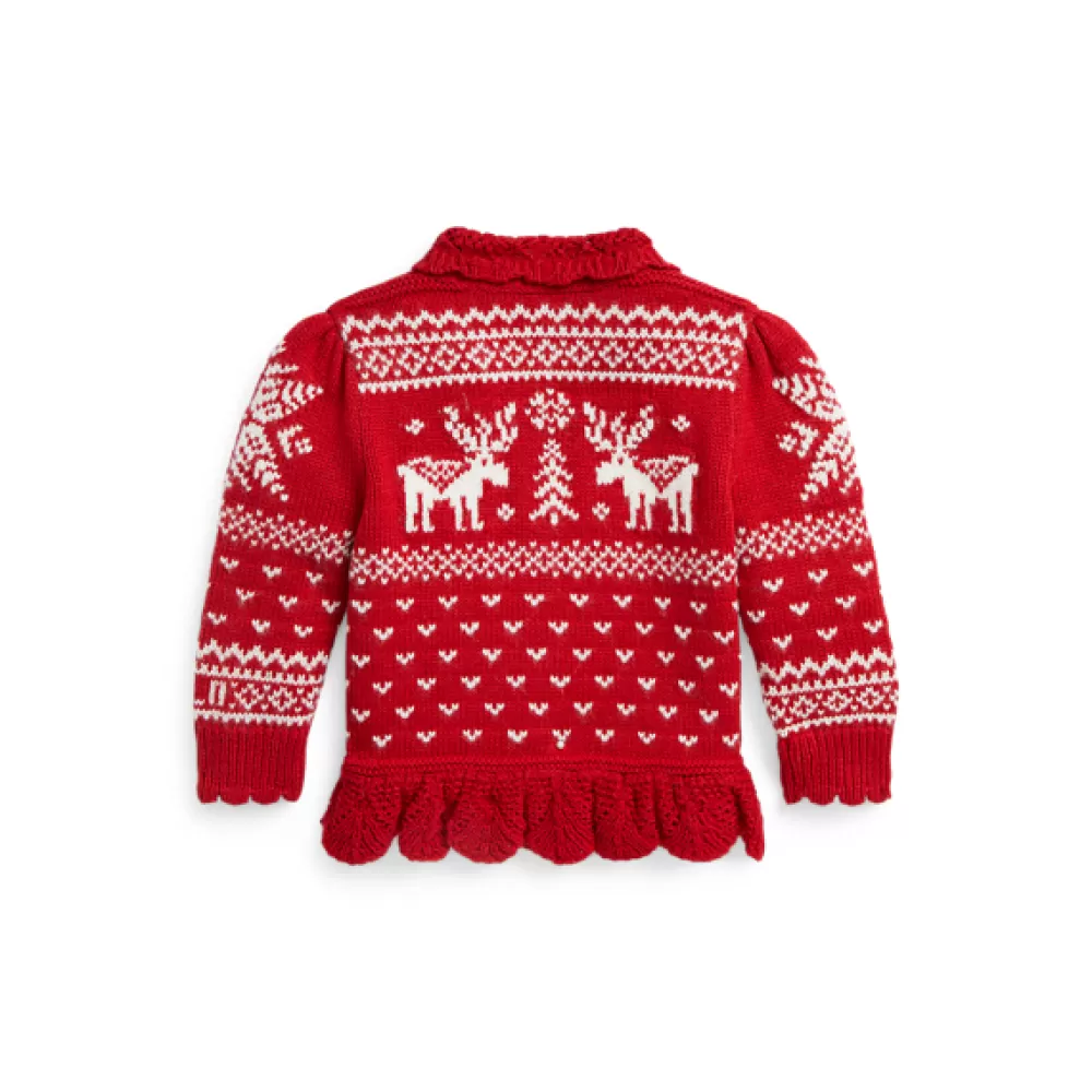 Pullover & Strickjacken>Ralph Lauren Pullover & Strickjacken Fair-Isle-Strickjacke mit Schößchen für Baby | ® DE