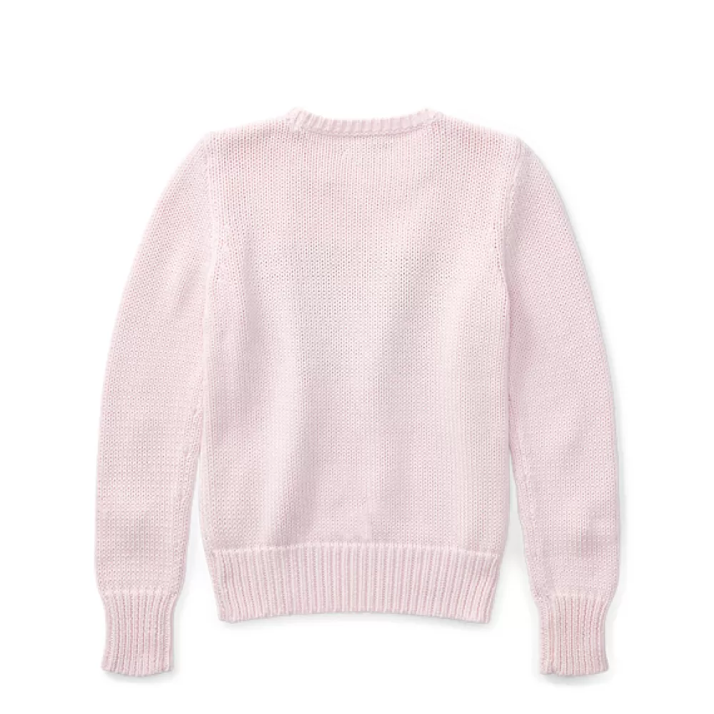 Pullover Und Strickjacken | Mädchen 7-14 Jahre>Ralph Lauren Pullover Und Strickjacken | Mädchen 7-14 Jahre Flag Cotton Crewneck Sweater | DE