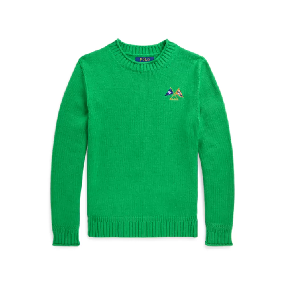 Pullover Und Strickjacken | Jungen 6-14 Jahre>Ralph Lauren Pullover Und Strickjacken | Jungen 6-14 Jahre Flaggenpullover mit gerolltem Ausschnitt für Children | ® DE