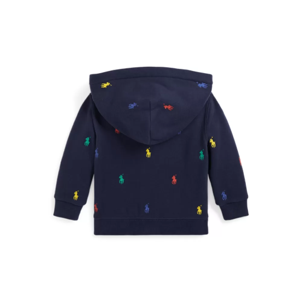 T-Shirts & Sweatshirts | Ihr Erster Frühling>Ralph Lauren T-Shirts & Sweatshirts | Ihr Erster Frühling Fleece-Kapuzenjacke mit Polo Pony für Baby | ® DE