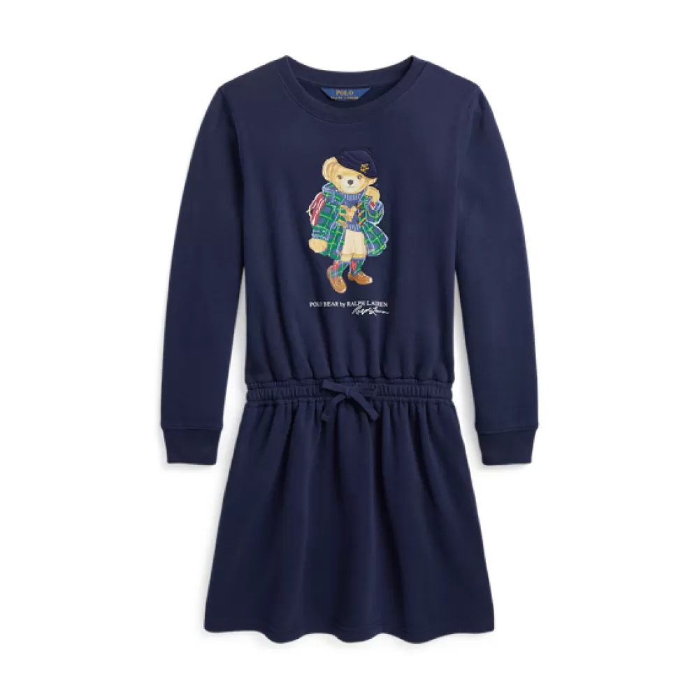 Mädchen | Mädchen 7-14 Jahre>Ralph Lauren Mädchen | Mädchen 7-14 Jahre Fleecekleid mit Polo Bear für Children | ® DE