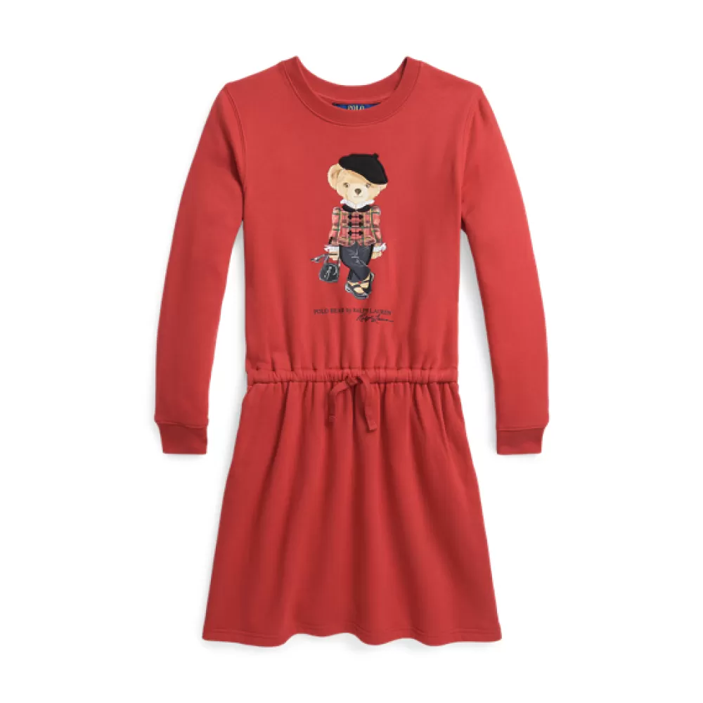 Mädchen>Ralph Lauren Mädchen Fleecekleid mit Polo Bear für Children | ® DE