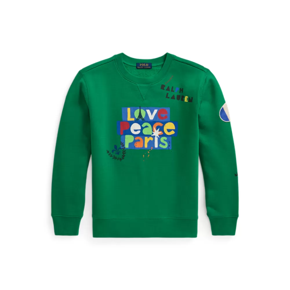 Sweatshirts Und Hoodies>Ralph Lauren Sweatshirts Und Hoodies Fleece-Sweatshirt Love Peace Paris für Children | ® DE