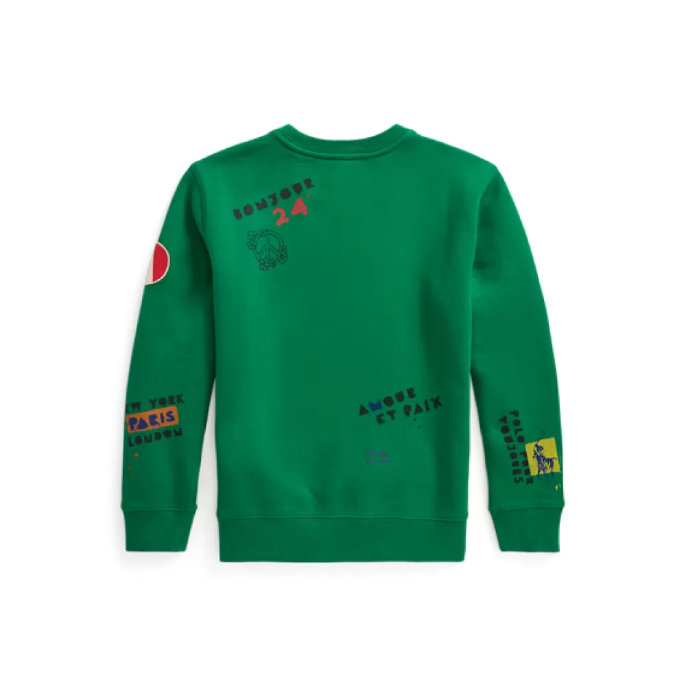 Sweatshirts Und Hoodies>Ralph Lauren Sweatshirts Und Hoodies Fleece-Sweatshirt Love Peace Paris für Children | ® DE