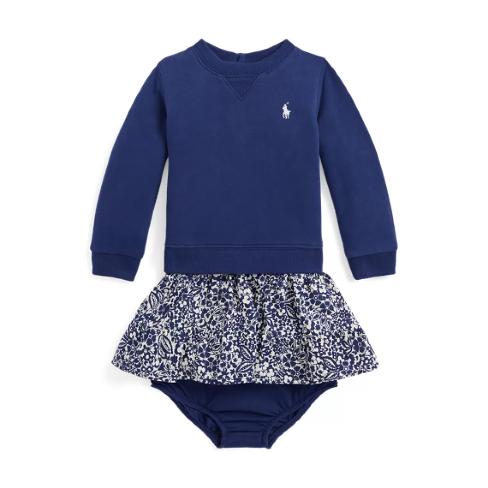 Kleider Und Bodys | Neuheiten>Ralph Lauren Kleider Und Bodys | Neuheiten Fleece-Sweatshirt-Kleid und Höschen für Baby | ® DE