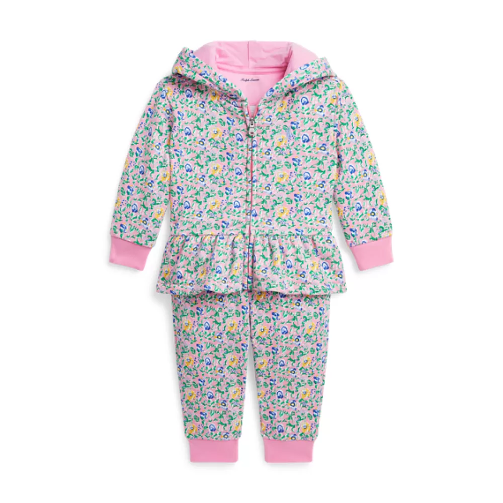 Outfits Und Geschenksets | Ihr Erster Frühling>Ralph Lauren Outfits Und Geschenksets | Ihr Erster Frühling Geblümte Kapuzenjacke und Jogginghose für Baby | ® DE