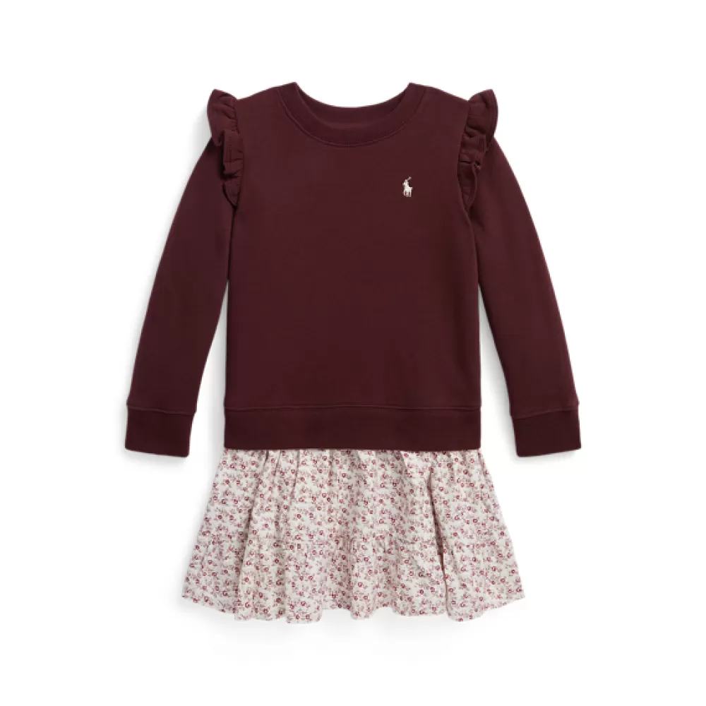 Mädchen 1½-6½ Jahre>Ralph Lauren Mädchen 1½-6½ Jahre Geblümtes Fleece-Sweatshirt-Kleid für Children | ® DE